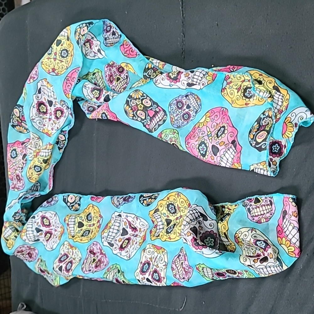 Day of the dead scarf